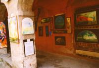 Orizzonti Aperti  Artists in courtyard Castello Oldofredi